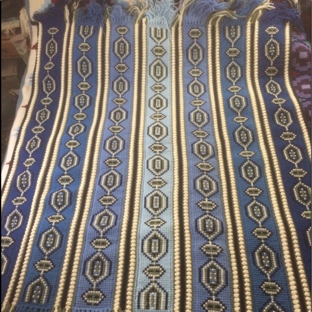 Hand made crochet Afghan blanket